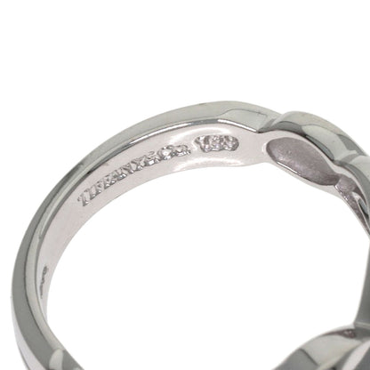 TIFFANY&Co. Double Heart Diamond Ring K18 White Gold Ladies [Used]