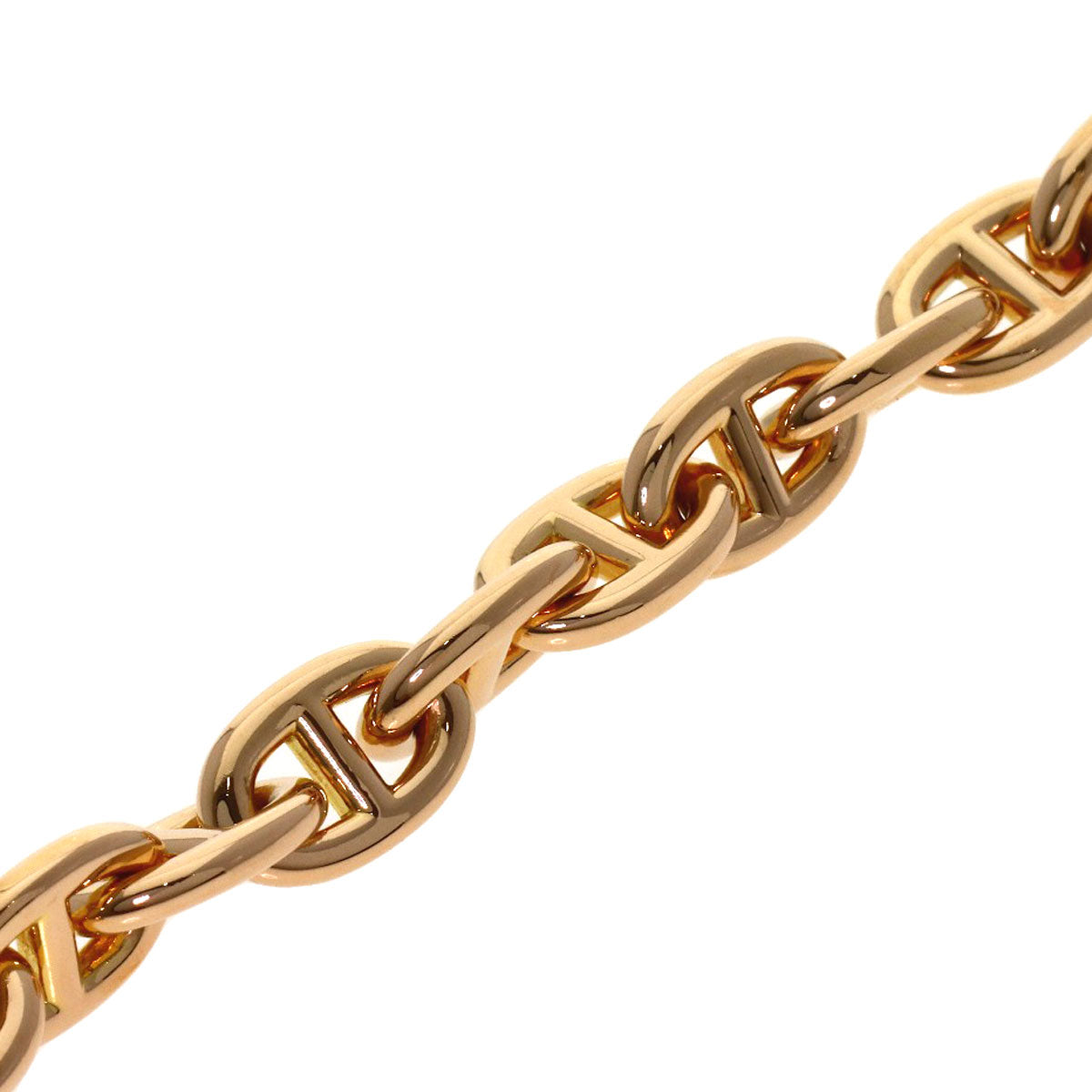 HERMES Chaine d'Ancre PM 16 frames Bracelet K18 Pink Gold Ladies [Used]