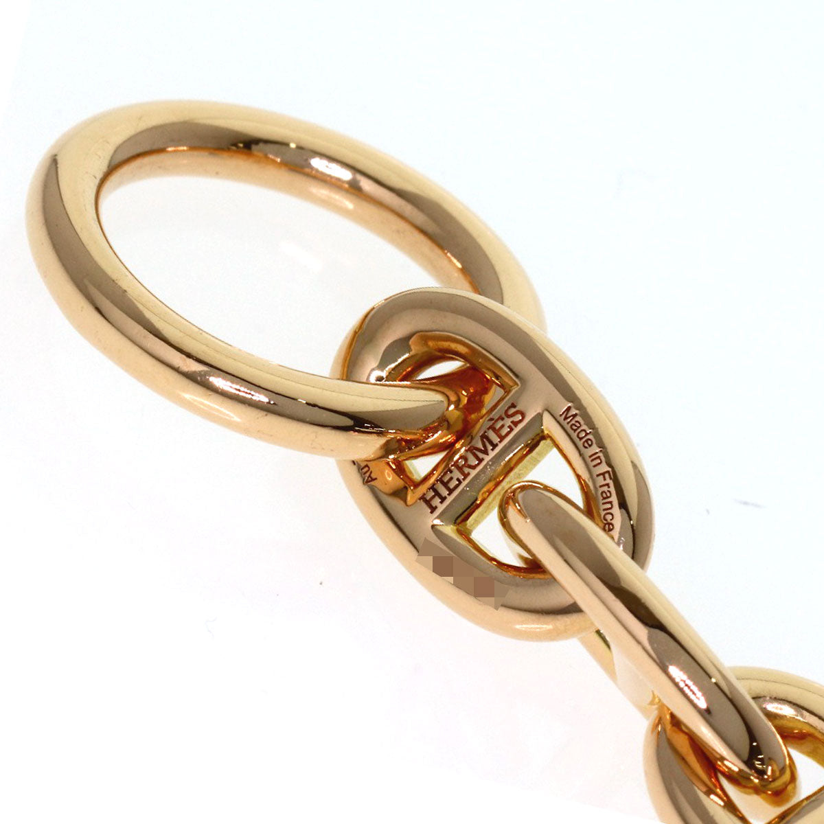 HERMES Chaine d'Ancre PM 16 frames Bracelet K18 Pink Gold Ladies [Used]