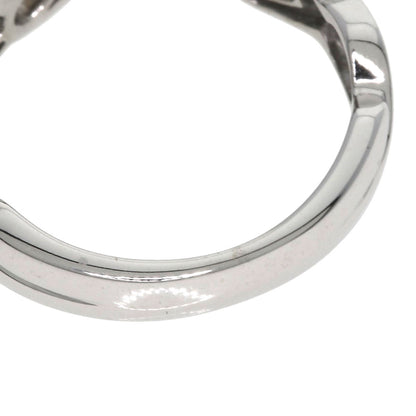 TIFFANY&Co. Double Heart Diamond Ring K18 White Gold Ladies [Used]