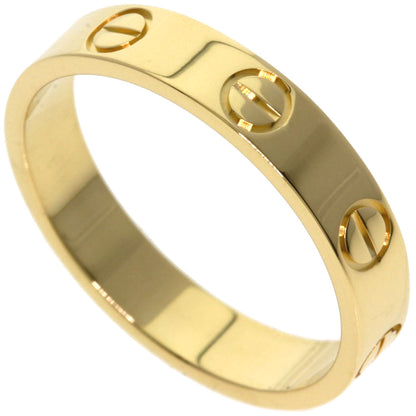 CARTIER Mini love ring #51 Ring K18 Yellow Gold Ladies [Used]
