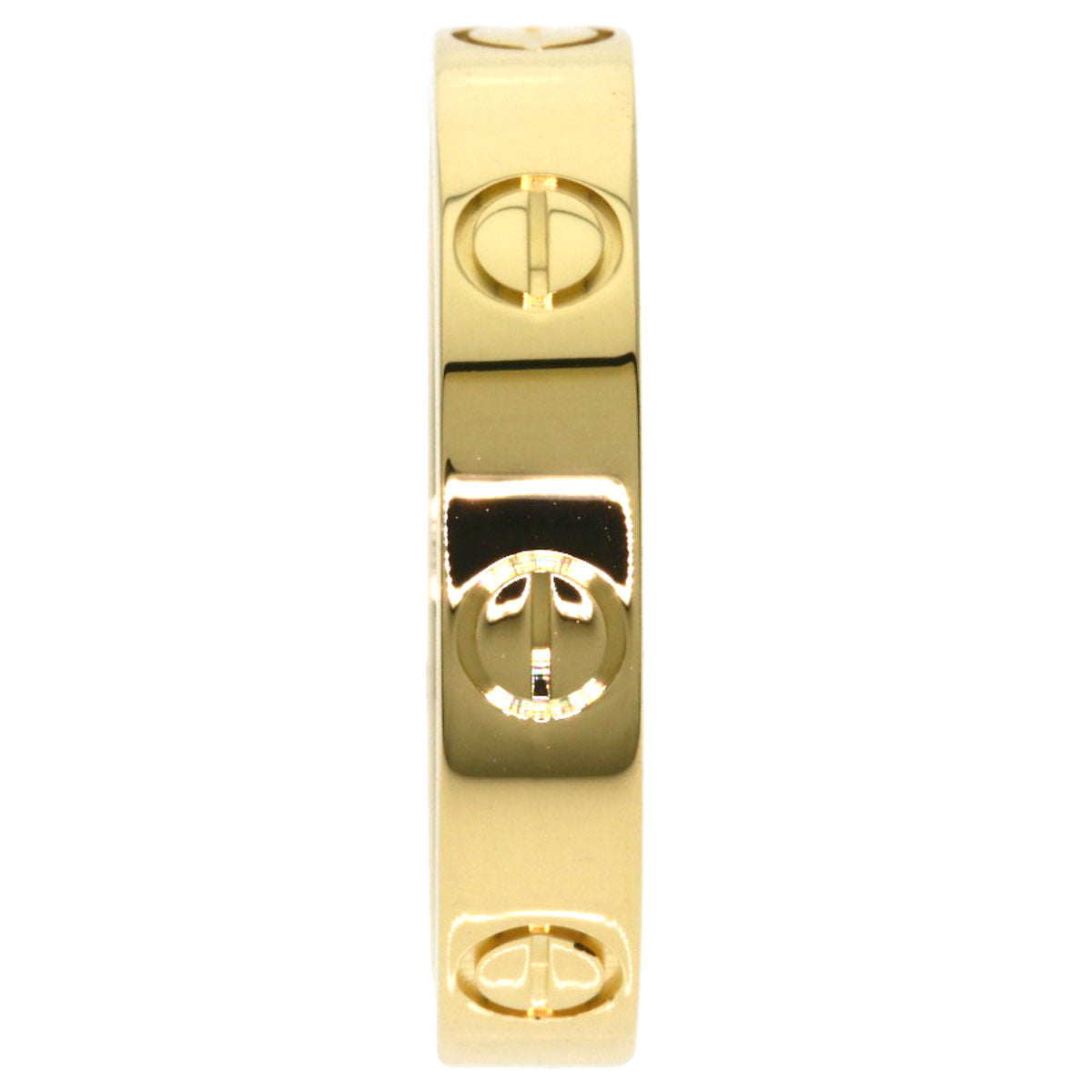 CARTIER Mini love ring #51 Ring K18 Yellow Gold Ladies [Used]