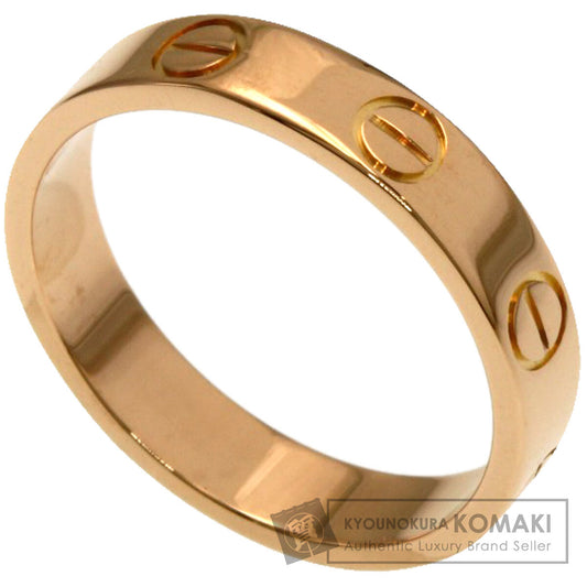 CARTIER Mini love ring #49 Ring K18 Pink Gold Ladies [Used]
