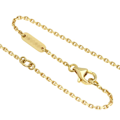 Van Cleef & Arpels Vintage Alhambra Malachite Diamond Necklace K18 Yellow Gold Ladies [Used]