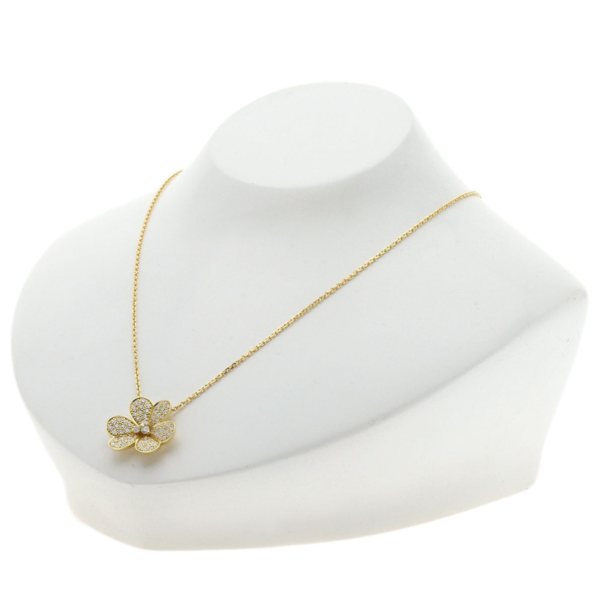Van Cleef & Arpels Frivole Large Diamond Necklace K18 Yellow Gold Ladies [Used]