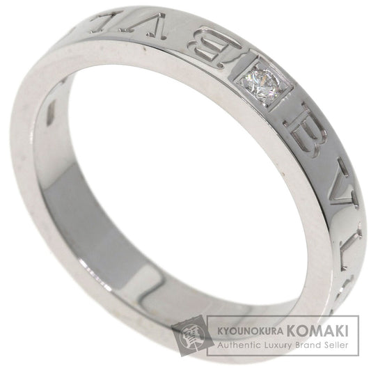 BVLGARI Double logo Diamond Ring K18 White Gold Ladies [Used]