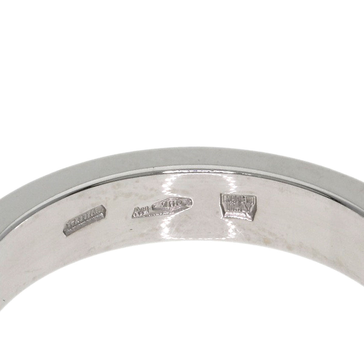 BVLGARI Double logo Diamond Ring K18 White Gold Ladies [Used]