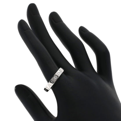 BVLGARI Double logo Diamond Ring K18 White Gold Ladies [Used]