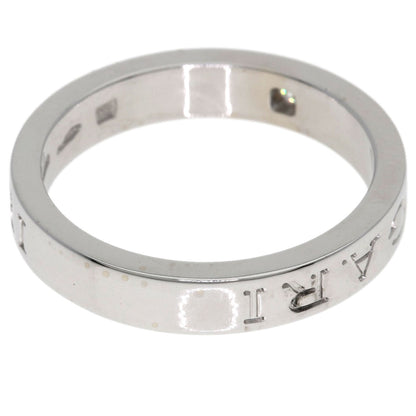 BVLGARI Double logo Diamond Ring K18 White Gold Ladies [Used]