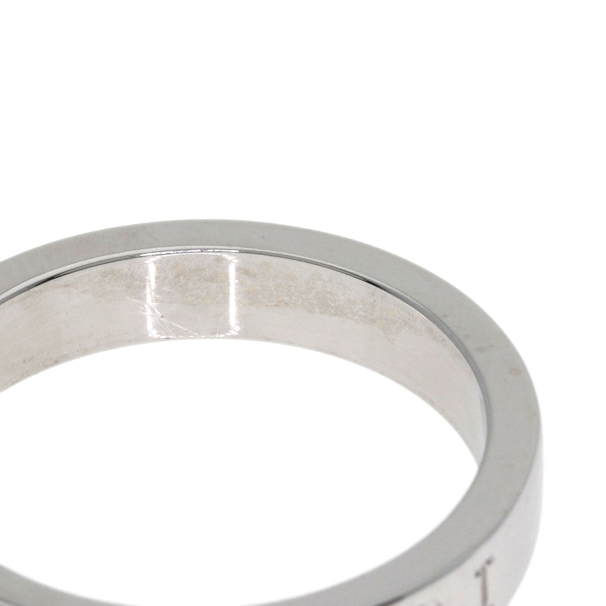 BVLGARI Double logo Diamond Ring K18 White Gold Ladies [Used]