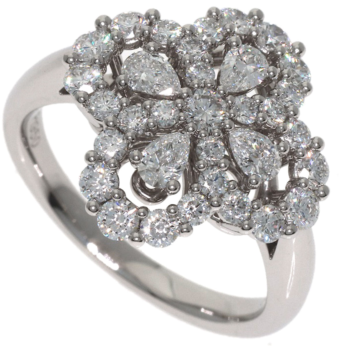 HARRY WINSTON Mini Loop Full Motif Diamond Ring Platinum PT950 Ladies [Used]