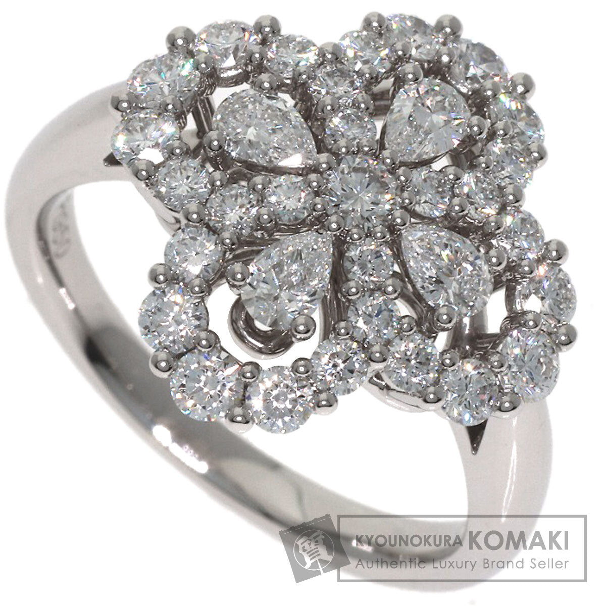 HARRY WINSTON Mini Loop Full Motif Diamond Ring Platinum PT950 Ladies [Used]