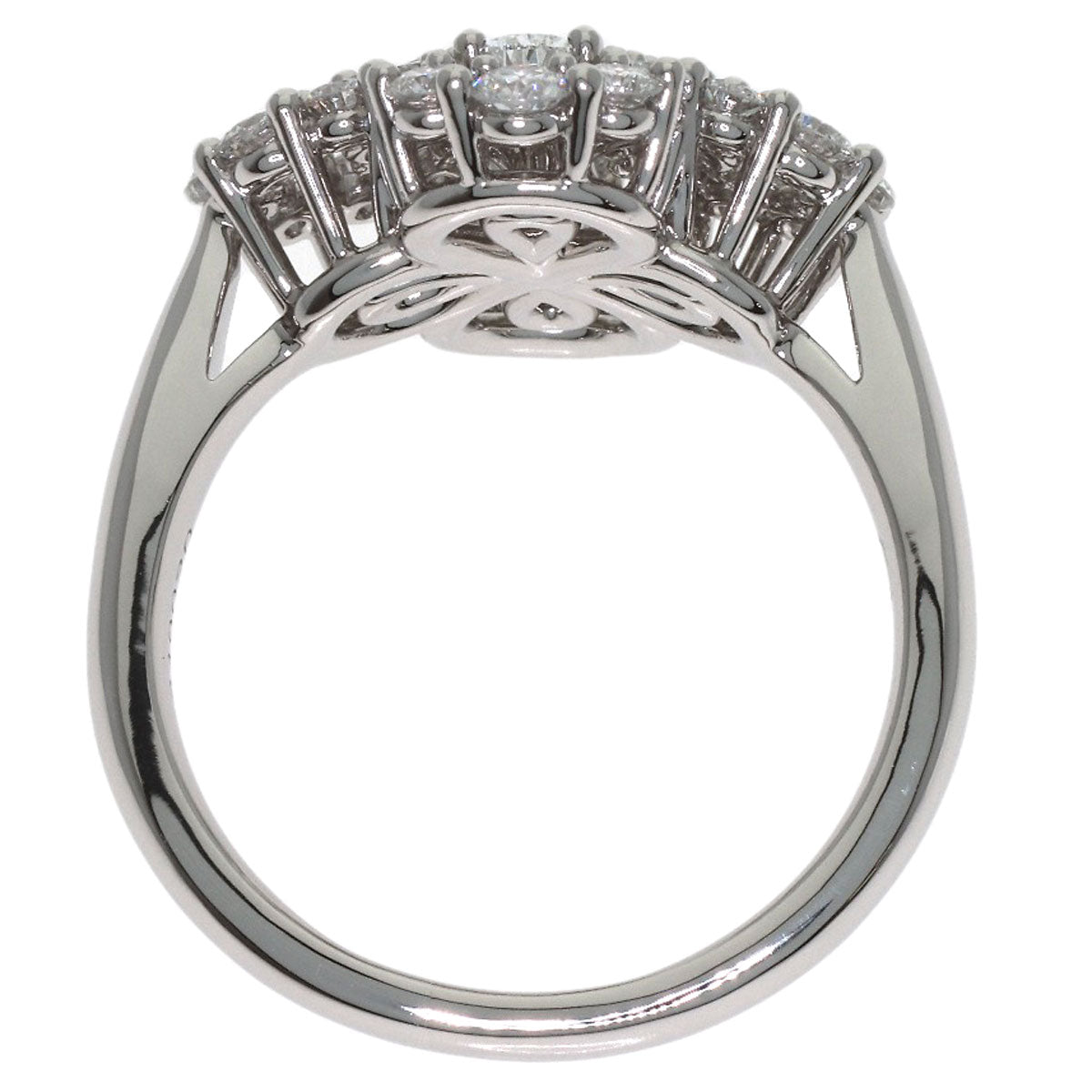 HARRY WINSTON Mini Loop Full Motif Diamond Ring Platinum PT950 Ladies [Used]