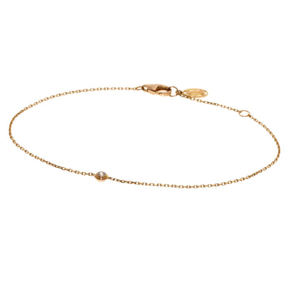 CARTIER Diamants Légers XS Diamond Bracelet K18 Pink Gold Ladies [Used]