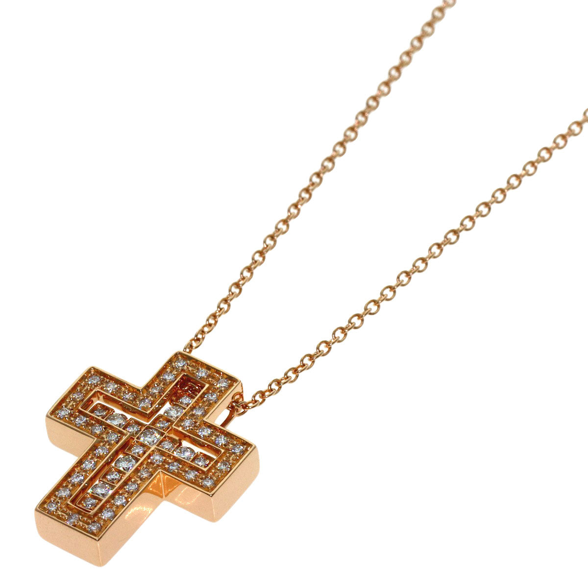Damiani Belle Epoque XS Diamond Necklace K18 Pink Gold Ladies [Used]