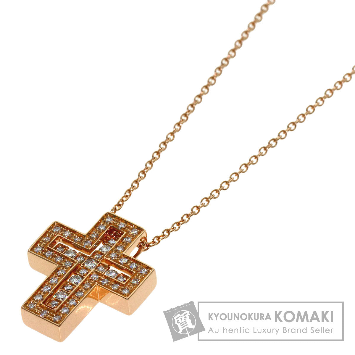 Damiani Belle Epoque XS Diamond Necklace K18 Pink Gold Ladies [Used]