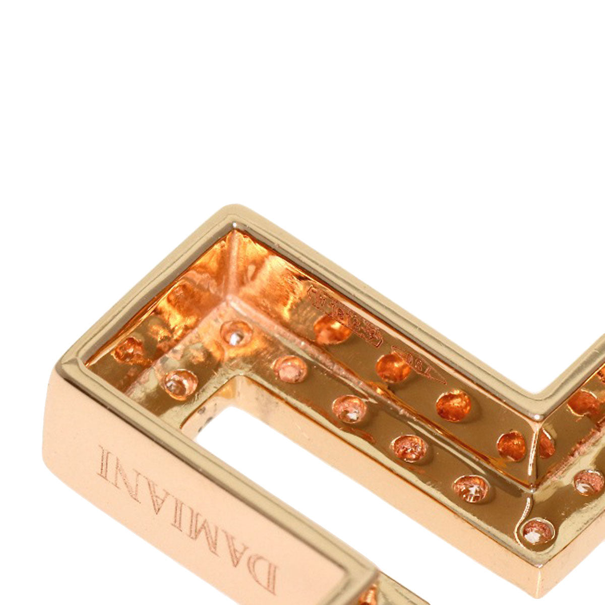 Damiani Belle Epoque XS Diamond Necklace K18 Pink Gold Ladies [Used]