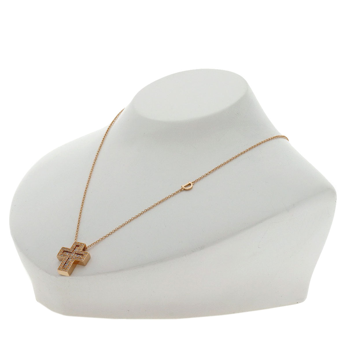 Damiani Belle Epoque XS Diamond Necklace K18 Pink Gold Ladies [Used]