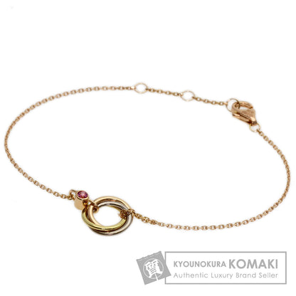 CARTIER Trinity pink sapphire Bracelet K18 Yellow Gold K18 White GoldLadies [Used]
