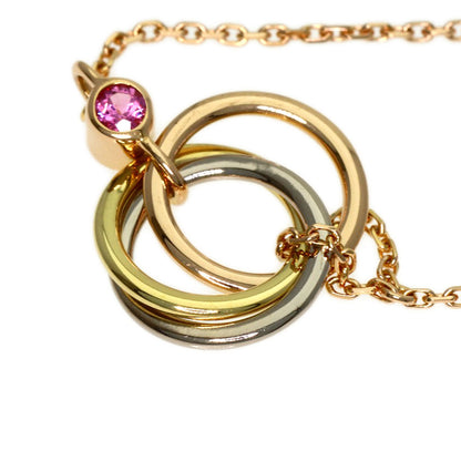 CARTIER Trinity pink sapphire Bracelet K18 Yellow Gold K18 White GoldLadies [Used]