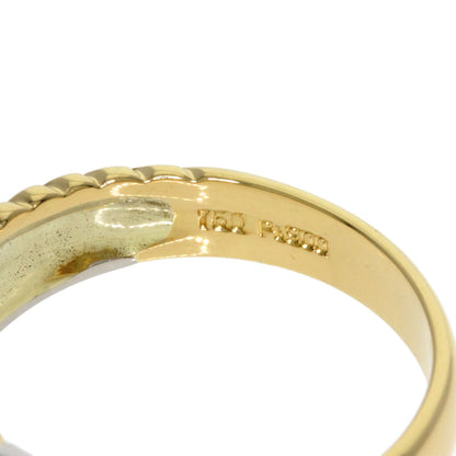 CELINE Macadam Ring K18 Yellow Gold PT900Ladies [Used]