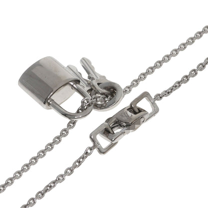LOUIS VUITTON Lockit Necklace K18 White Gold Ladies [Used]