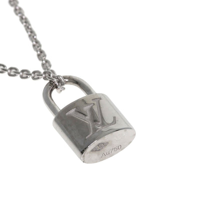 LOUIS VUITTON Lockit Necklace K18 White Gold Ladies [Used]