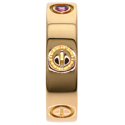 CARTIER Love Ring 1PS Sapphire #53 Ring K18 Pink Gold Ladies [Used]