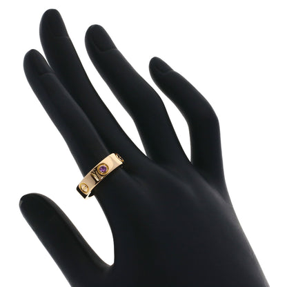 CARTIER Love Ring 1PS Sapphire #53 Ring K18 Pink Gold Ladies [Used]