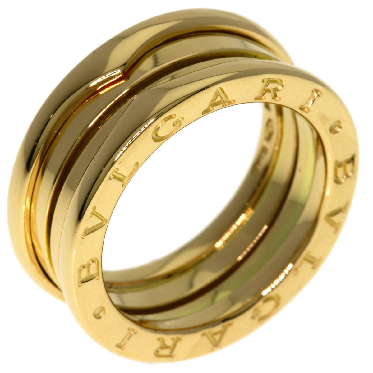 BVLGARI B.zero1 2 band #53 Ring K18 Yellow Gold Ladies [Used]