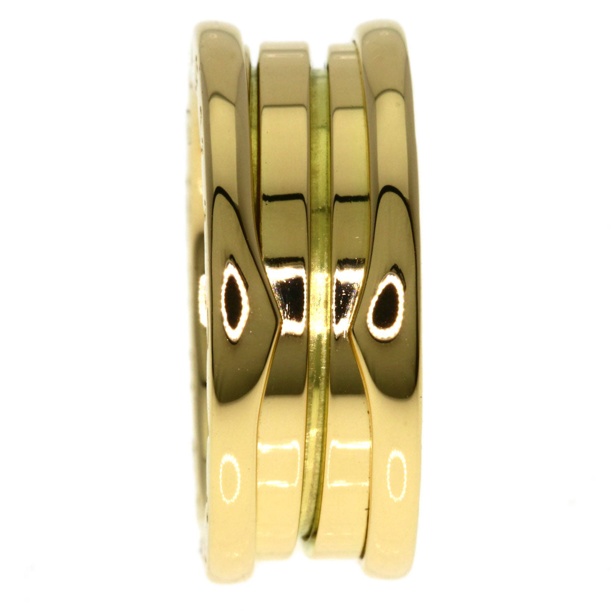 BVLGARI B.zero1 2 band #53 Ring K18 Yellow Gold Ladies [Used]