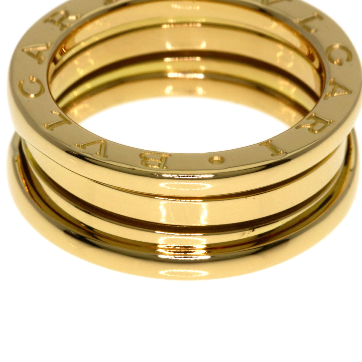 BVLGARI B.zero1 2 band #53 Ring K18 Yellow Gold Ladies [Used]