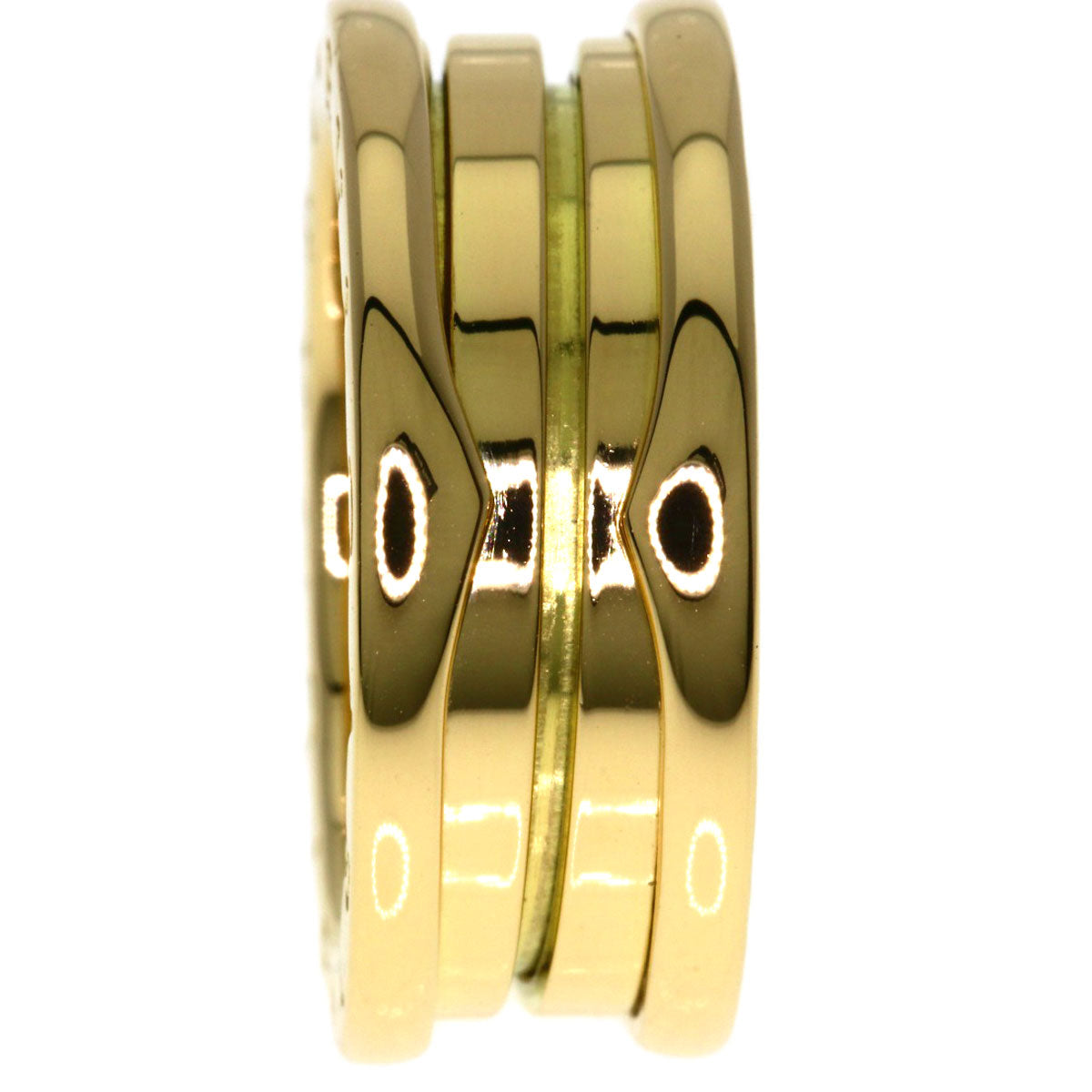 BVLGARI B.zero1 2 band #53 Ring K18 Yellow Gold Ladies [Used]