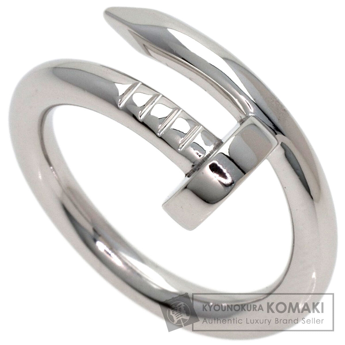CARTIER Juste Un Clou #50 Ring K18 White Gold Ladies [Used]