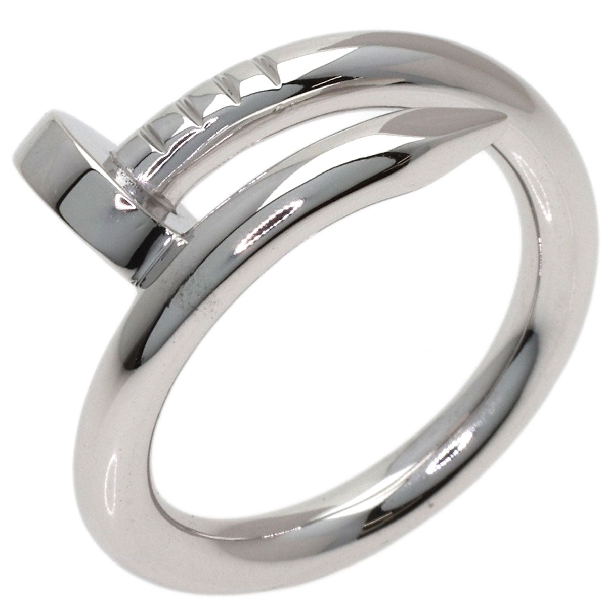 CARTIER Juste Un Clou #50 Ring K18 White Gold Ladies [Used]