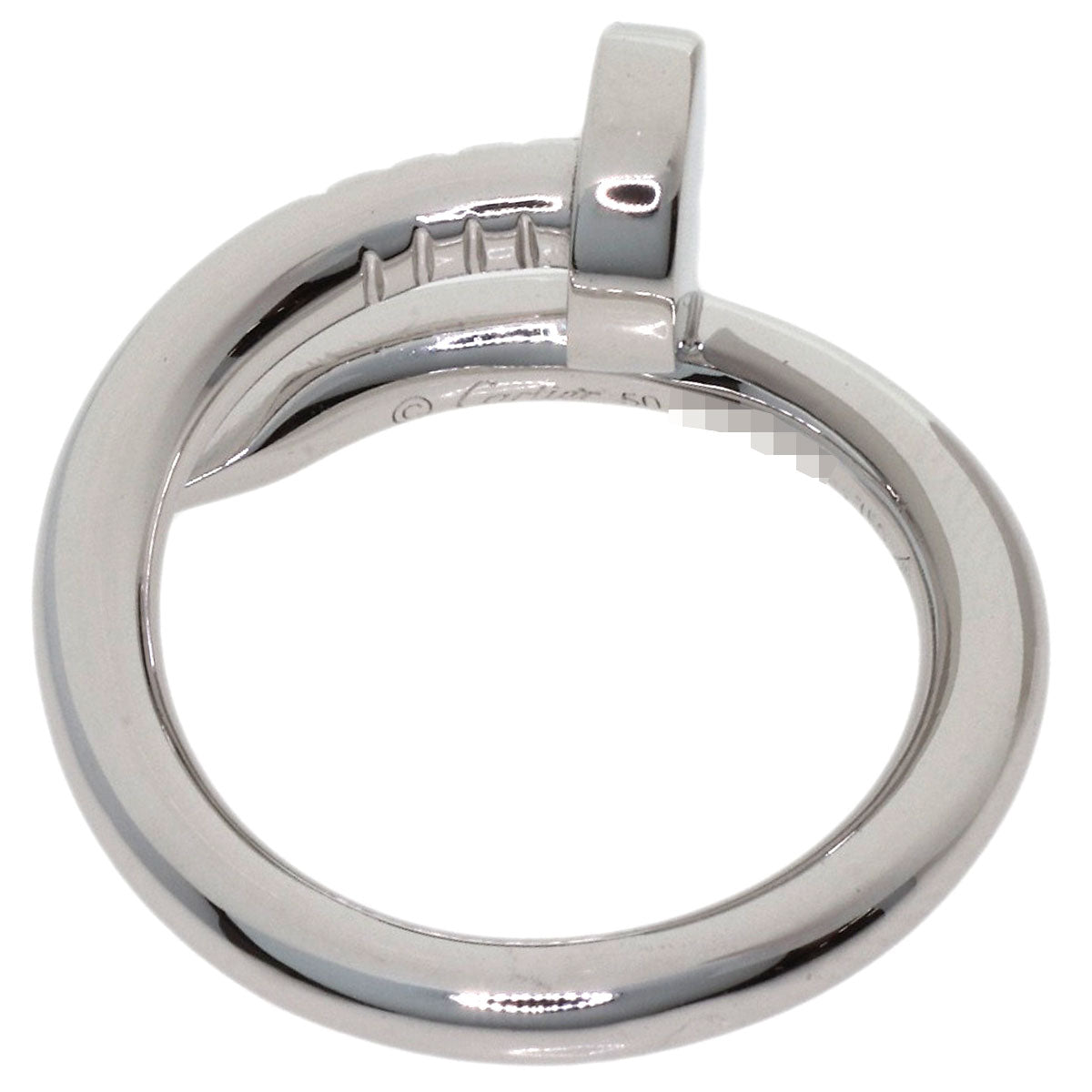 CARTIER Juste Un Clou #50 Ring K18 White Gold Ladies [Used]