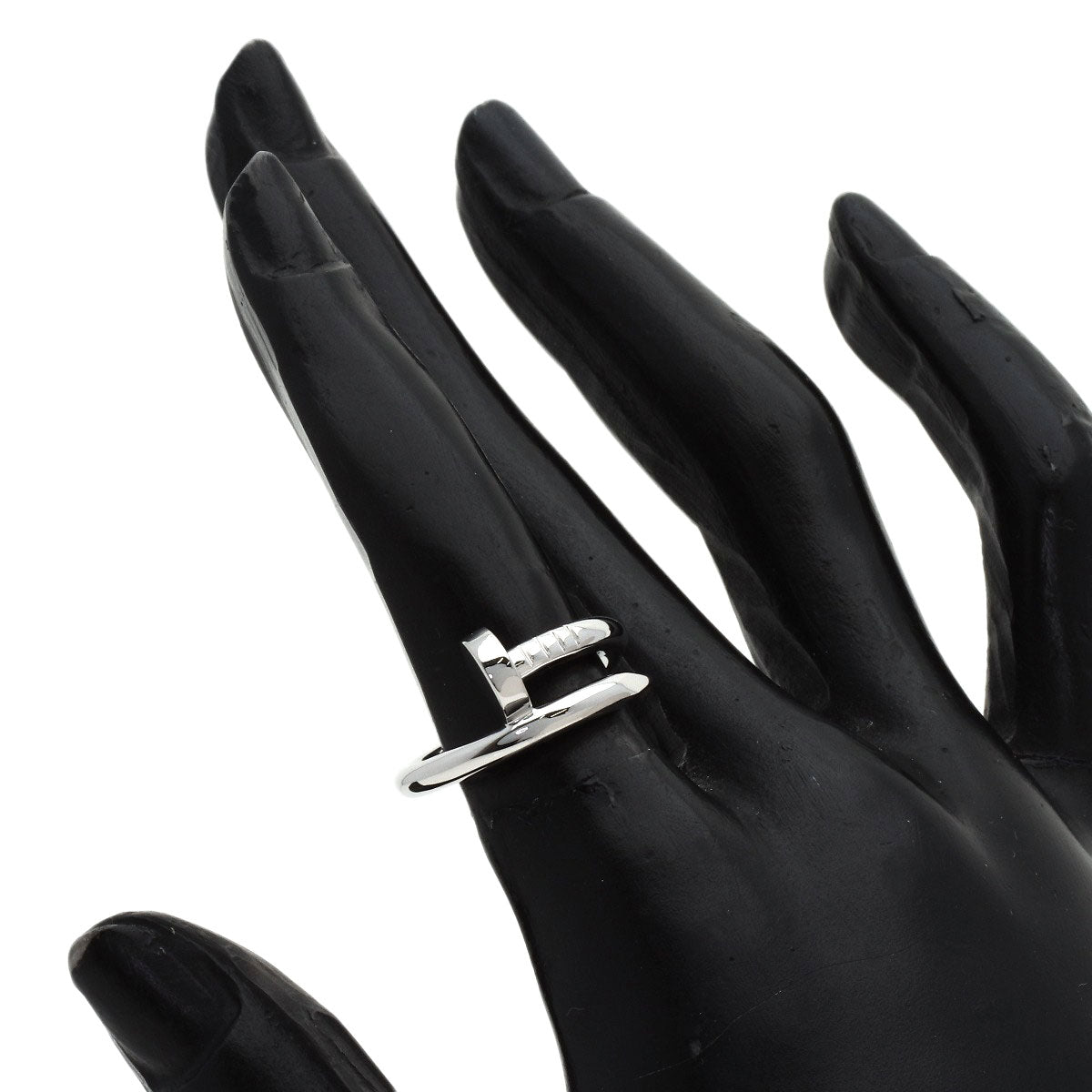 CARTIER Juste Un Clou #50 Ring K18 White Gold Ladies [Used]