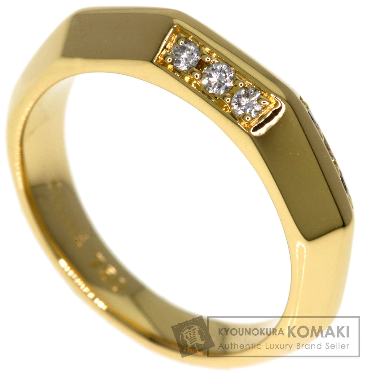 CELINE Diamond Ring K18 Yellow Gold Ladies [Used]