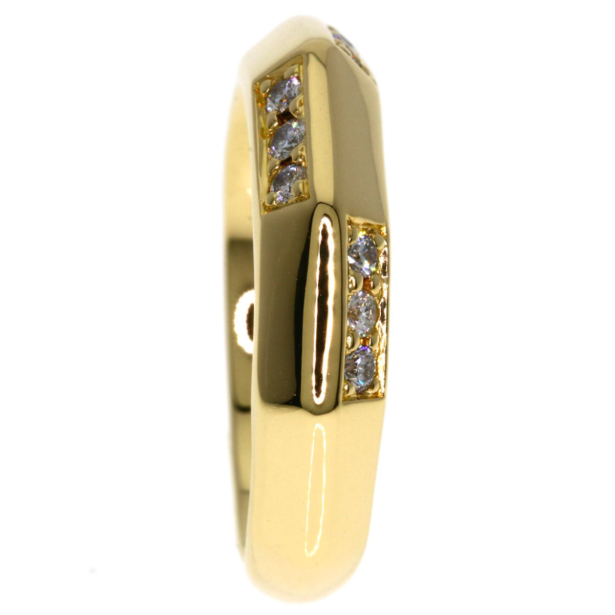 CELINE Diamond Ring K18 Yellow Gold Ladies [Used]