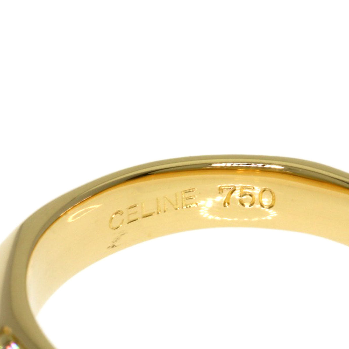 CELINE Diamond Ring K18 Yellow Gold Ladies [Used]