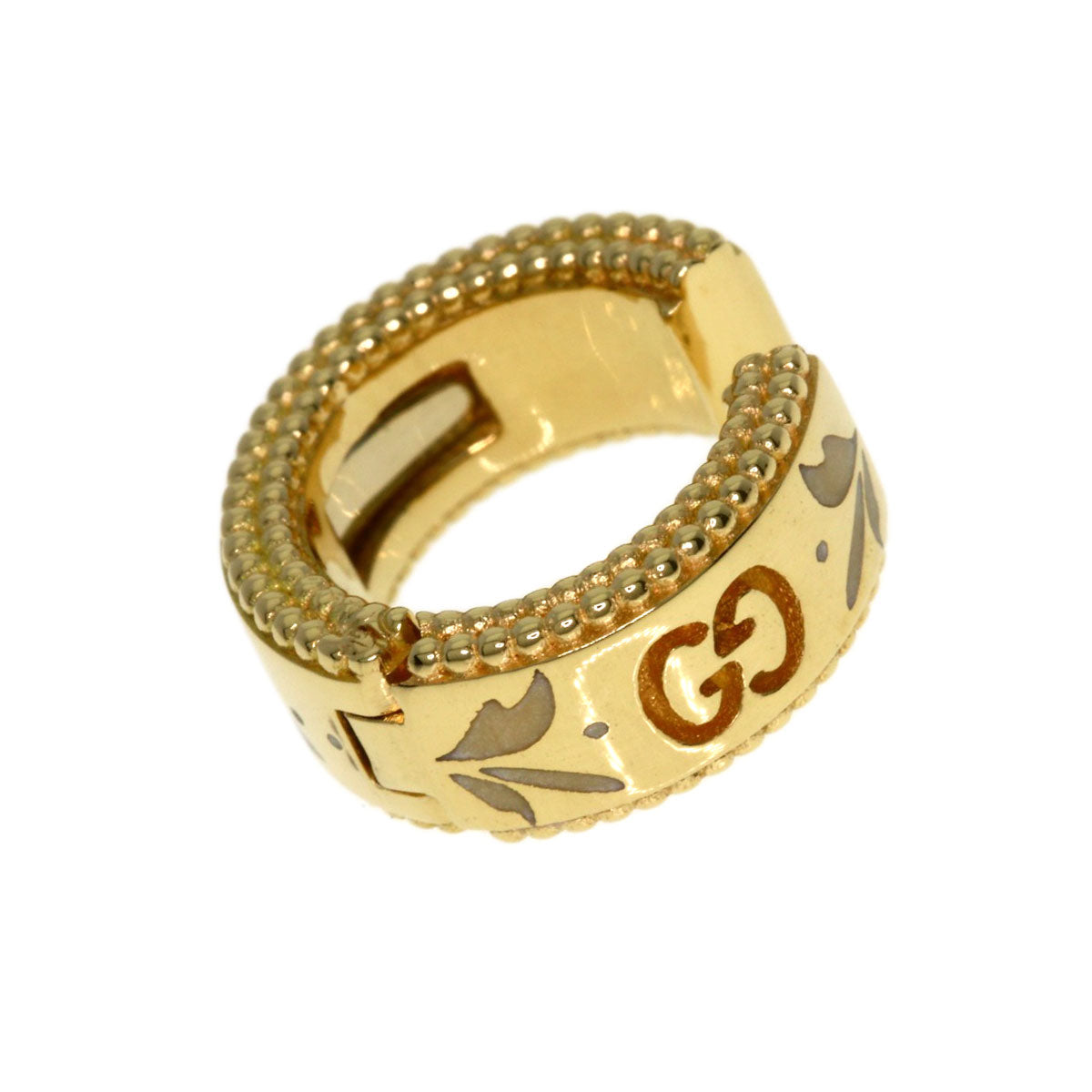 GUCCI Icon Bloom Ear Cuff Earring K18 Yellow Gold Ladies [Used]
