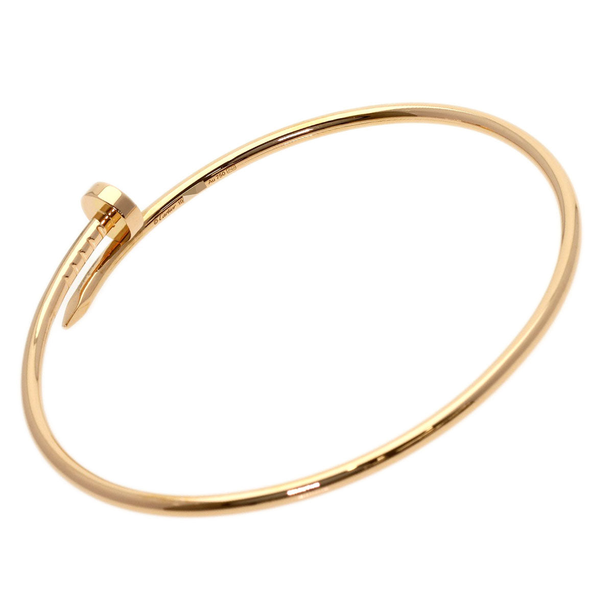 CARTIER Juste un Clou SM #19 Bracelet K18 Pink Gold Ladies [Used]