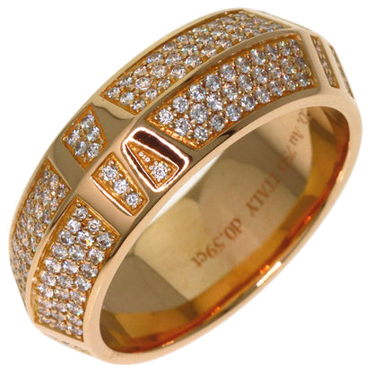 TIFFANY&Co. Atlas X Closed Diamond Ring K18 Pink Gold Ladies [Used]