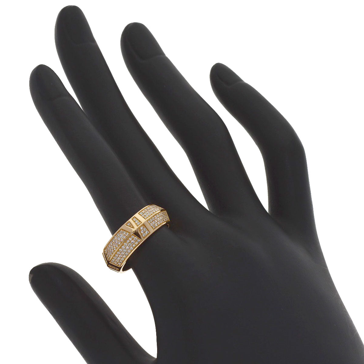 TIFFANY&Co. Atlas X Closed Diamond Ring K18 Pink Gold Ladies [Used]