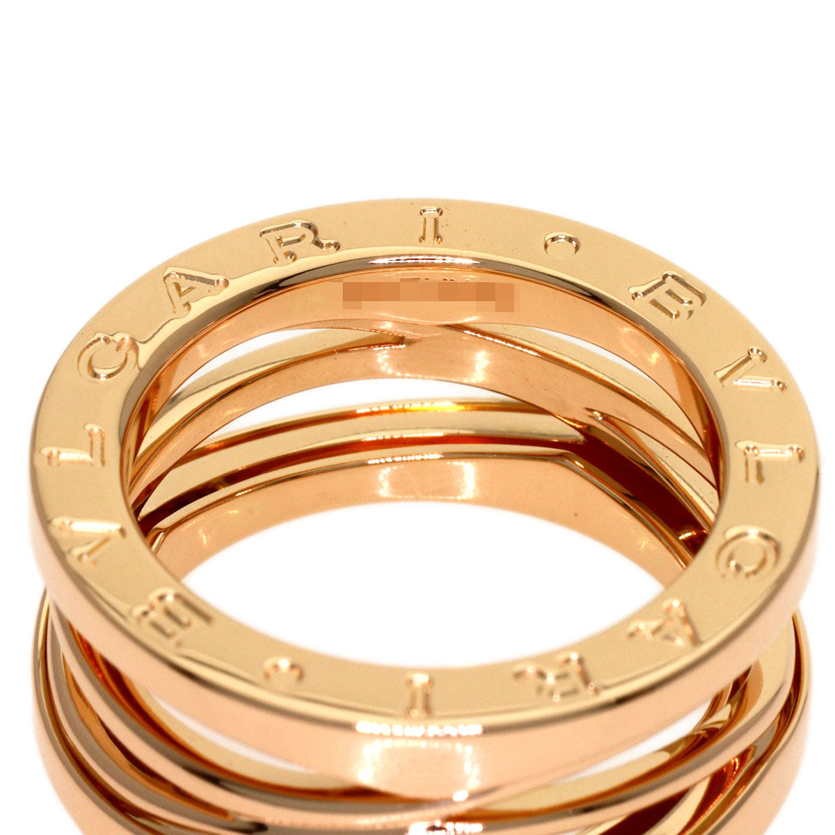 BVLGARI B.zero1 Legend #51 Ring K18 Pink Gold Ladies [Used]