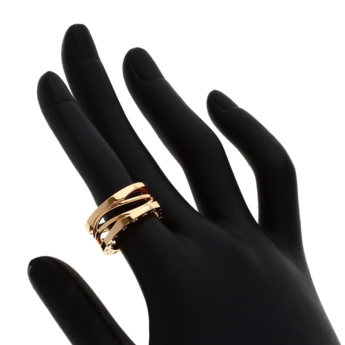 BVLGARI B.zero1 Legend #51 Ring K18 Pink Gold Ladies [Used]