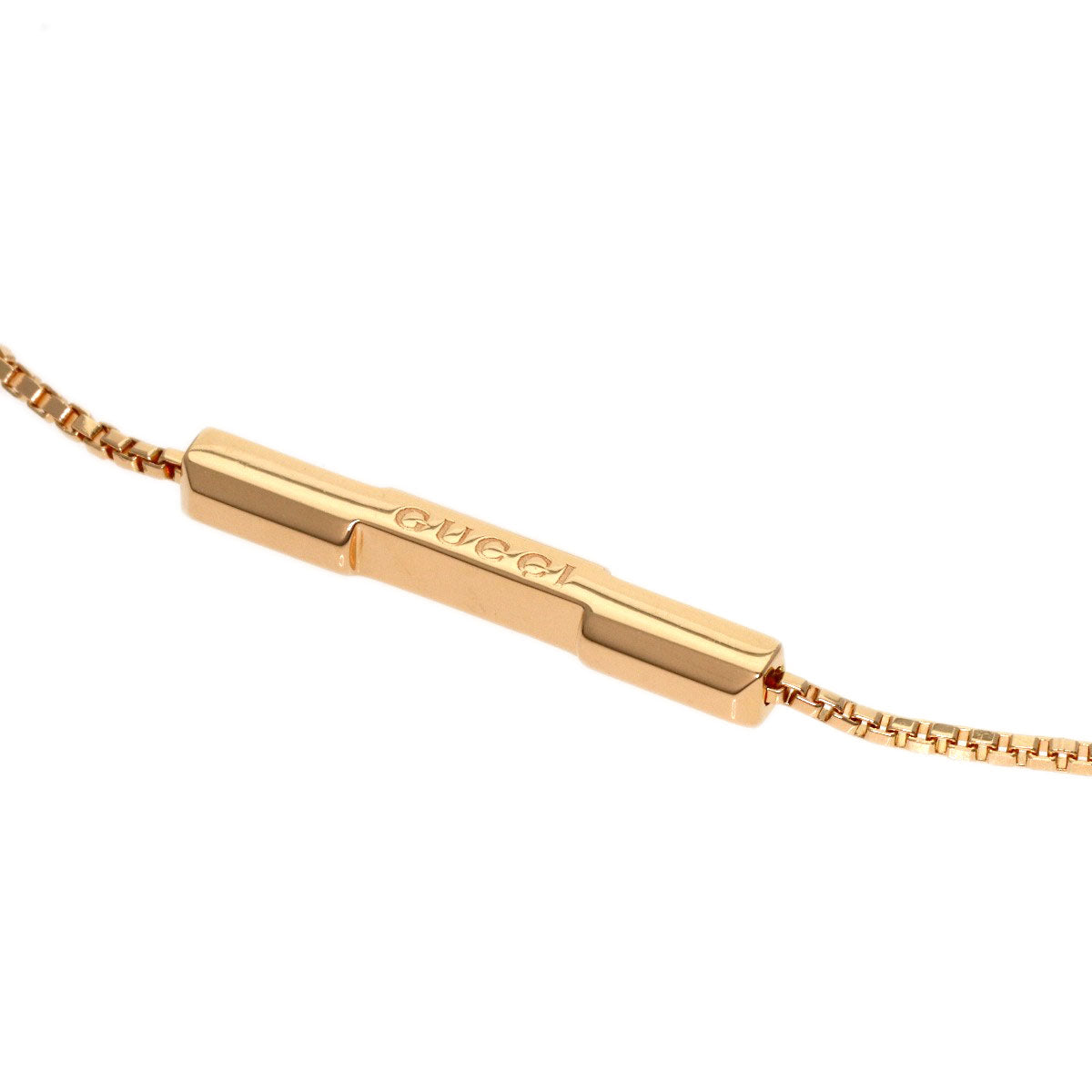 GUCCI Link to Love #16 Bracelet K18 Pink Gold Ladies [Used]