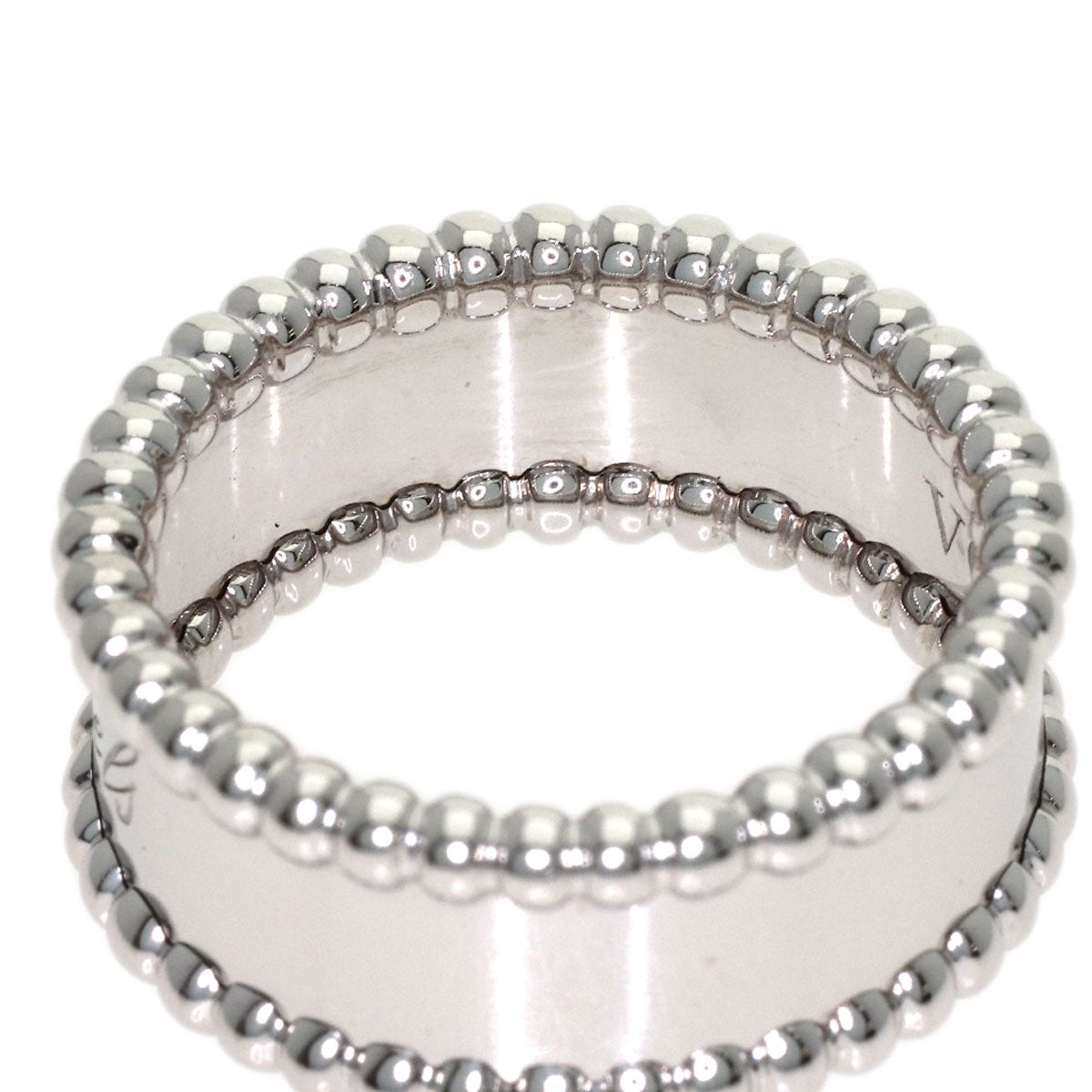 Van Cleef & Arpels Perle Signature Medium #50 Ring K18 White Gold Ladies [Used]