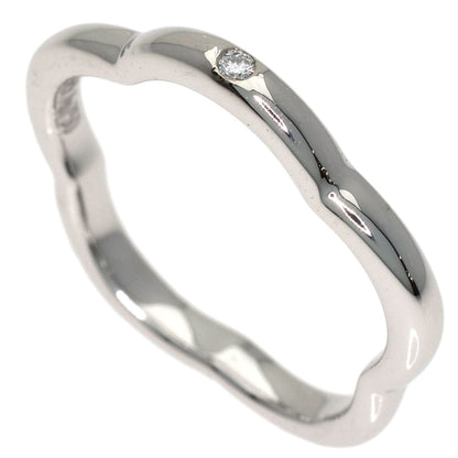 CHANEL Camellia 1P Diamond #45 Ring K18 White Gold Ladies [Used]