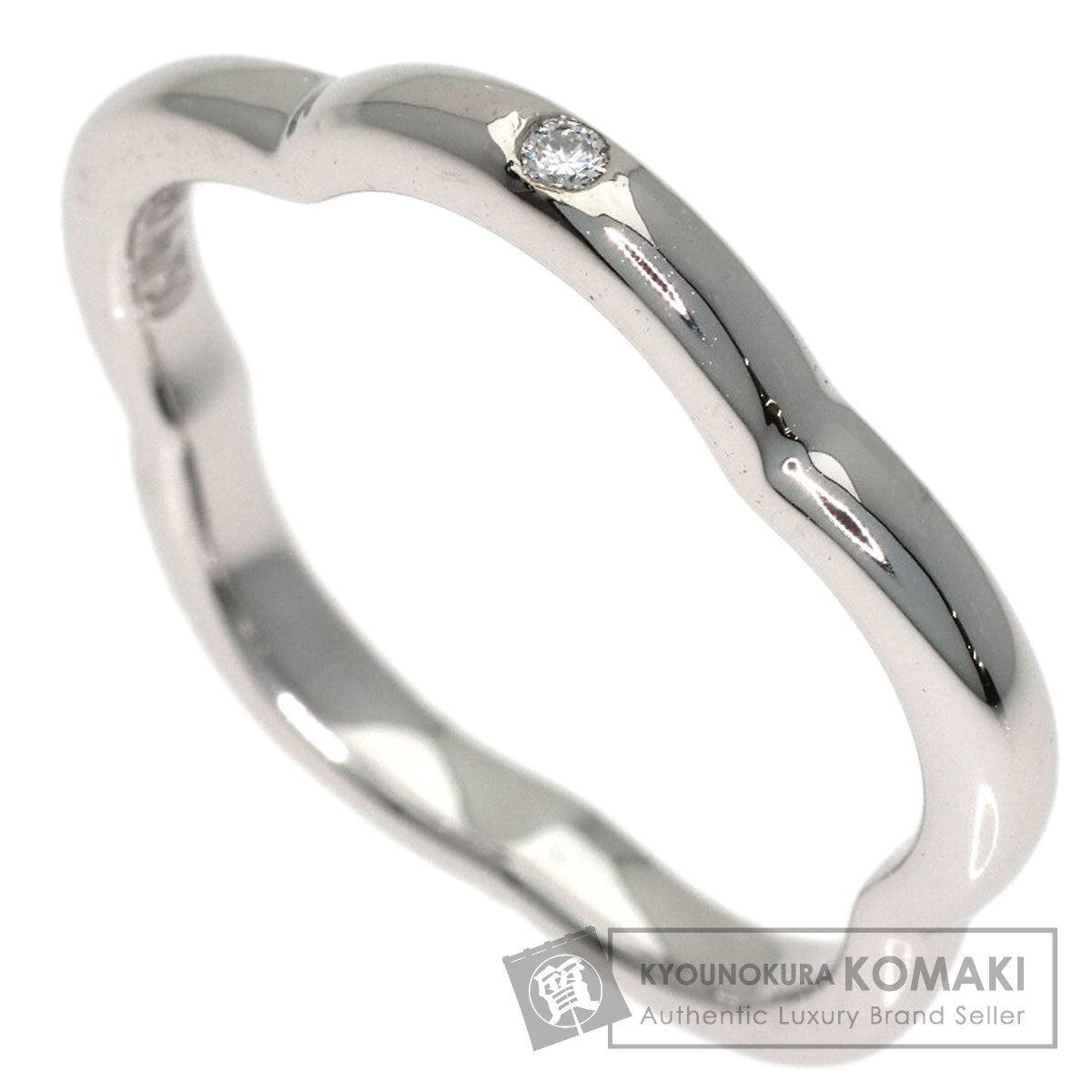 CHANEL Camellia 1P Diamond #45 Ring K18 White Gold Ladies [Used]